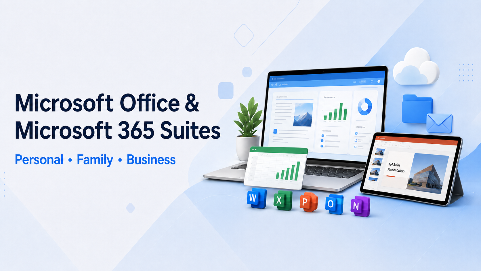 Microsoft Office and Microsoft 365 suites - Personal, Family, Business
